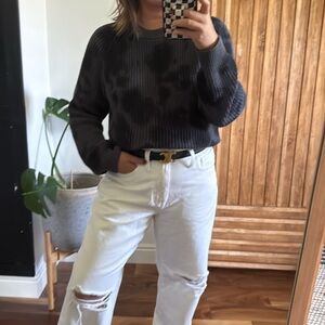 Rails Venus Iron Black Tie Dye Cashmere Blend Sweater. XS